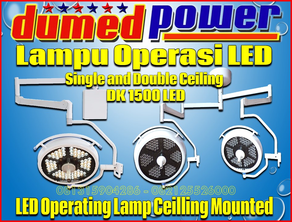 Jual Lampu Operasi LED Ceiling DK-1500-LED untuk Ruangan Operasi RS Harga Murah