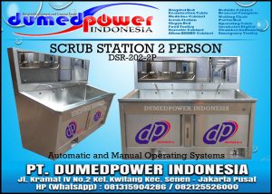 Jual Scrub Station 2 Person - Scrub Up Sink Automatic Manual Harga Murah Baru